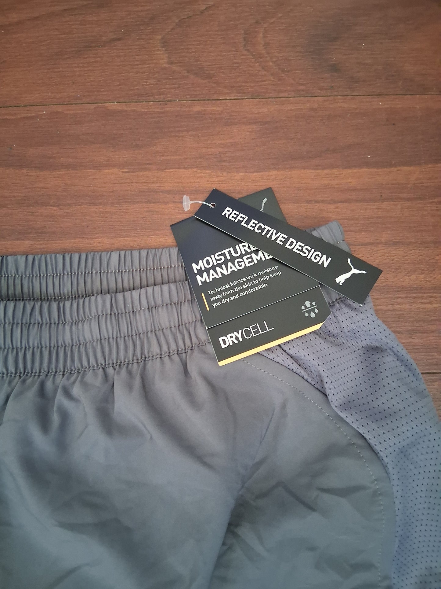 Puma Women's Gray Dry Cell Running Shorts L