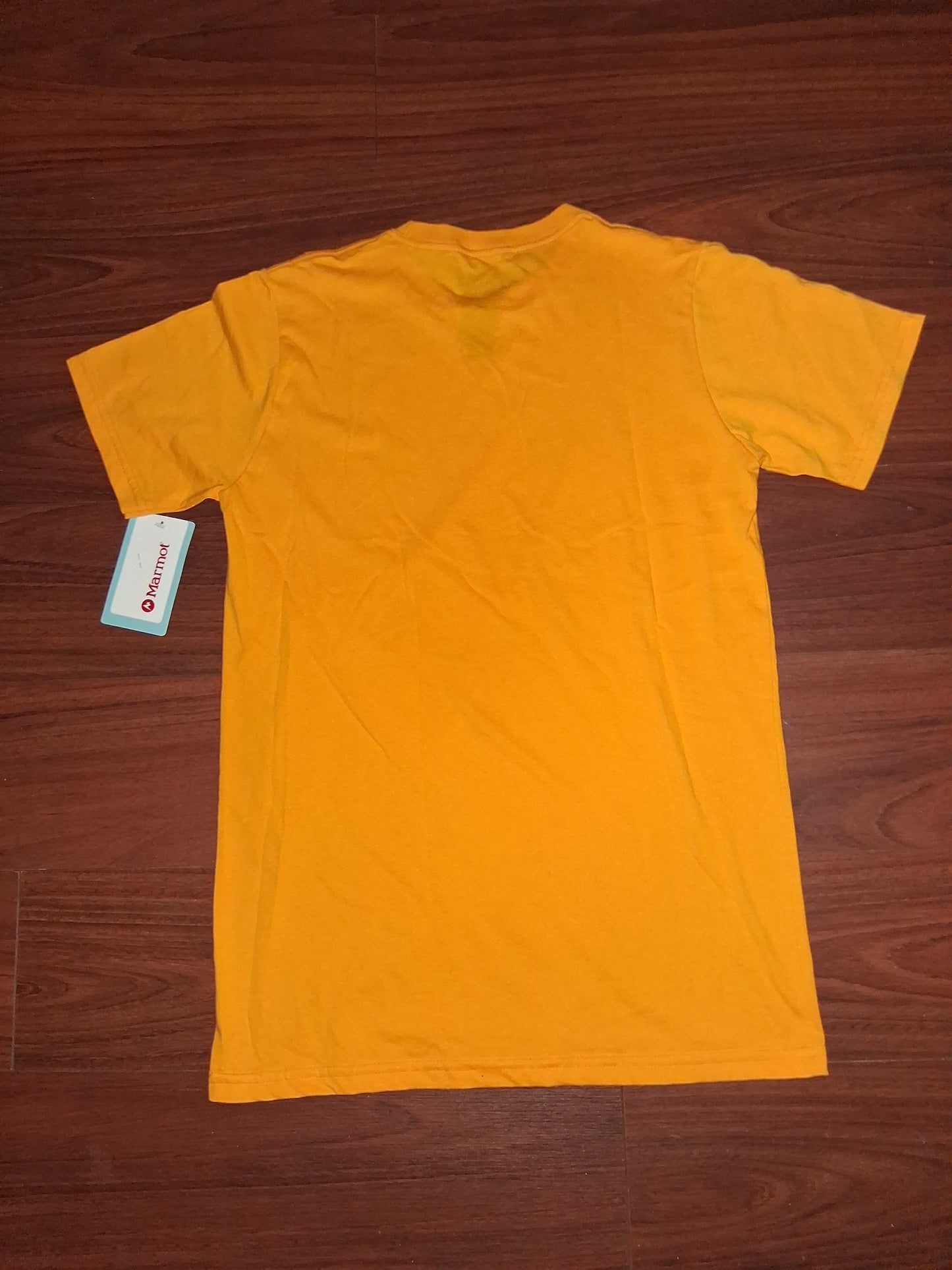 Men's Marmot Solar Yellow Logo Tee S