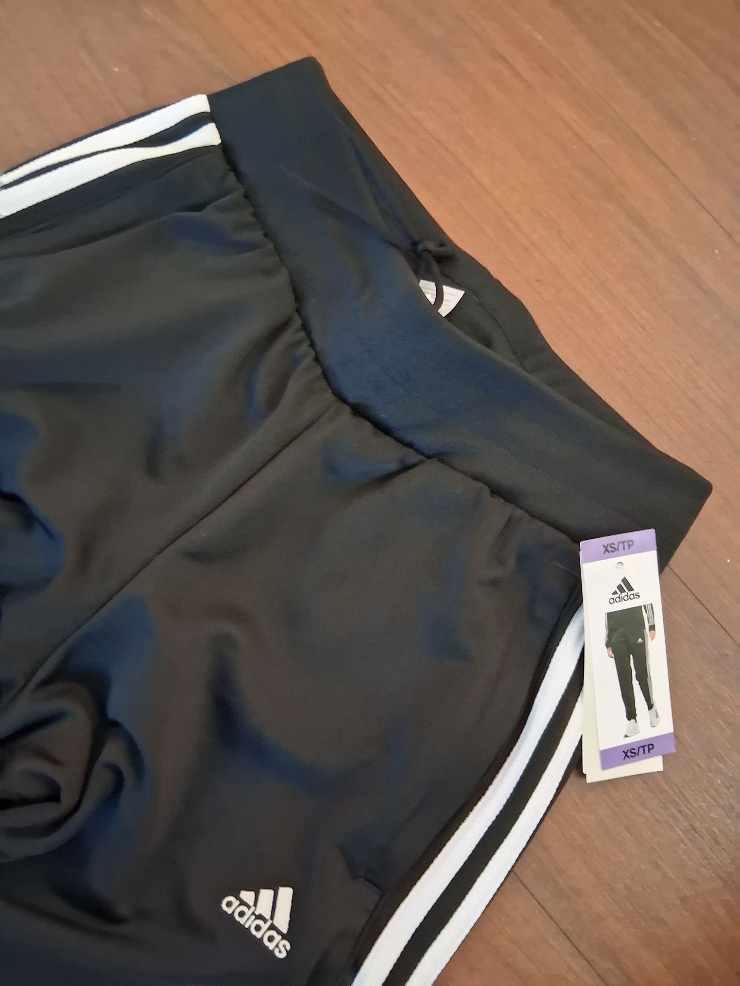 Adidas 3 Striped Pull on Track Pants XS/TP