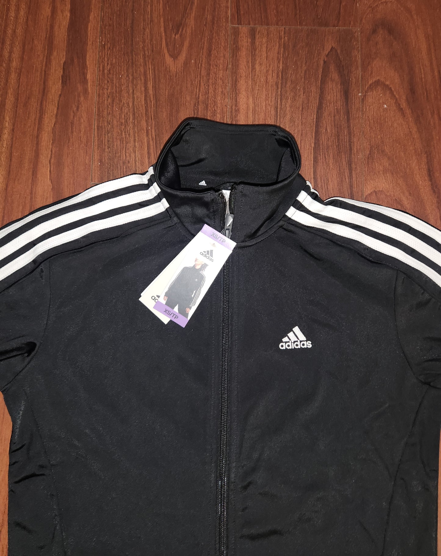 Women's Adidas Black Track Full Zip Jacket XS