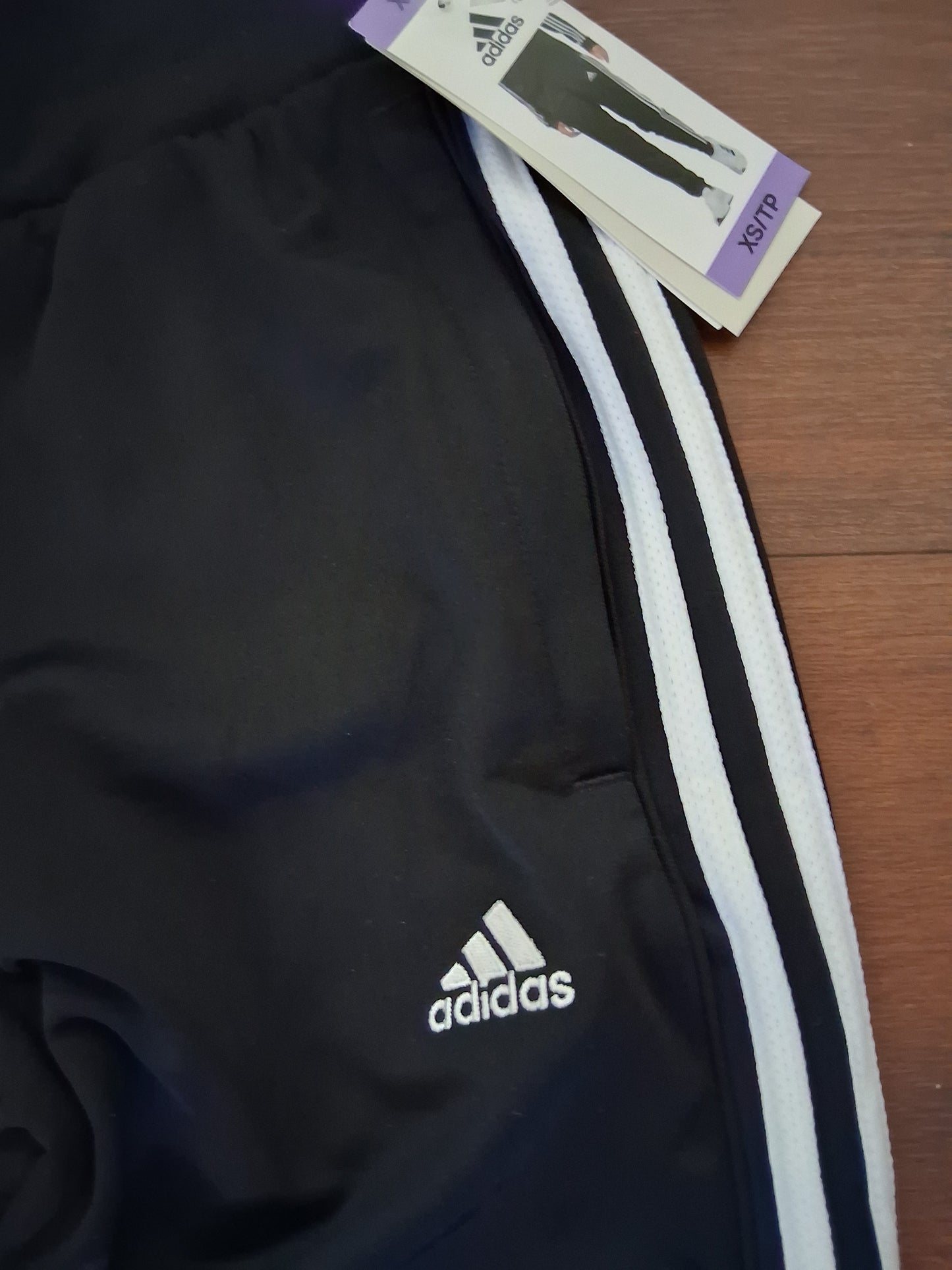 Adidas 3 Striped Pull on Track Pants XS/TP