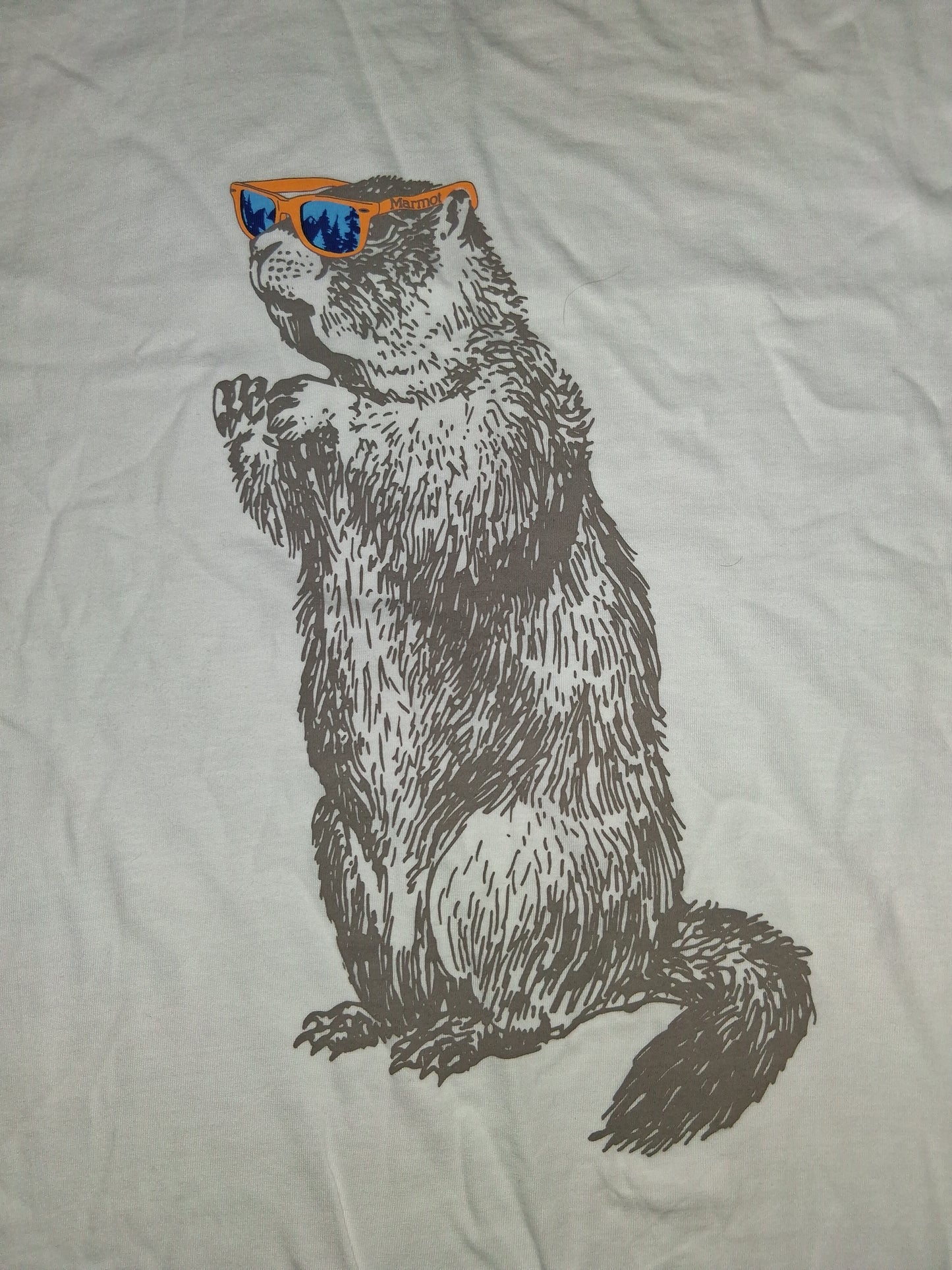 Men's Marmot White "Shades" Tee L