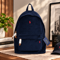 Polo Ralph Lauren Navy Blue Corduroy Classic Backpack (NWT)