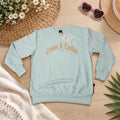 Mint Green Money Cherub Graphic Crewneck Sweatshirt | Streetwear Fleece Pullover