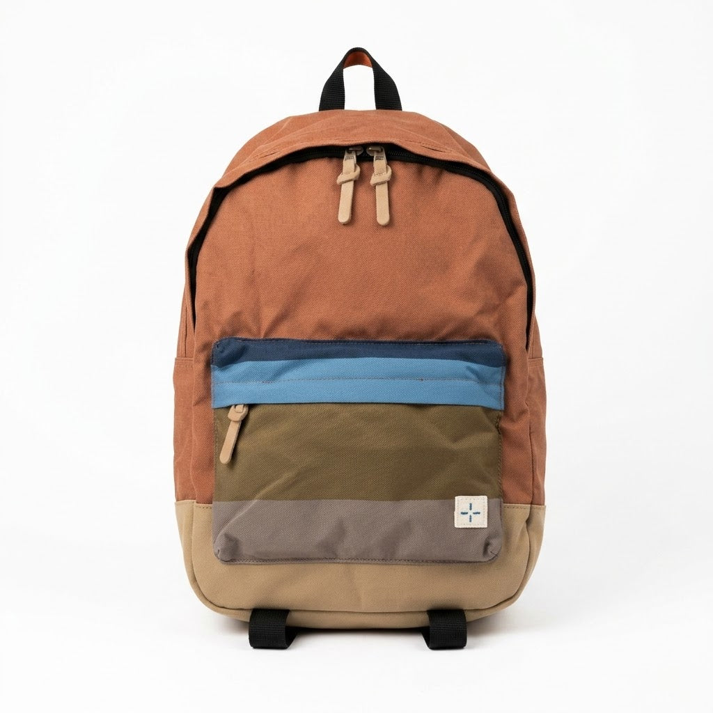 Sun + Stone Colorblock Minimalist Utility Backpack