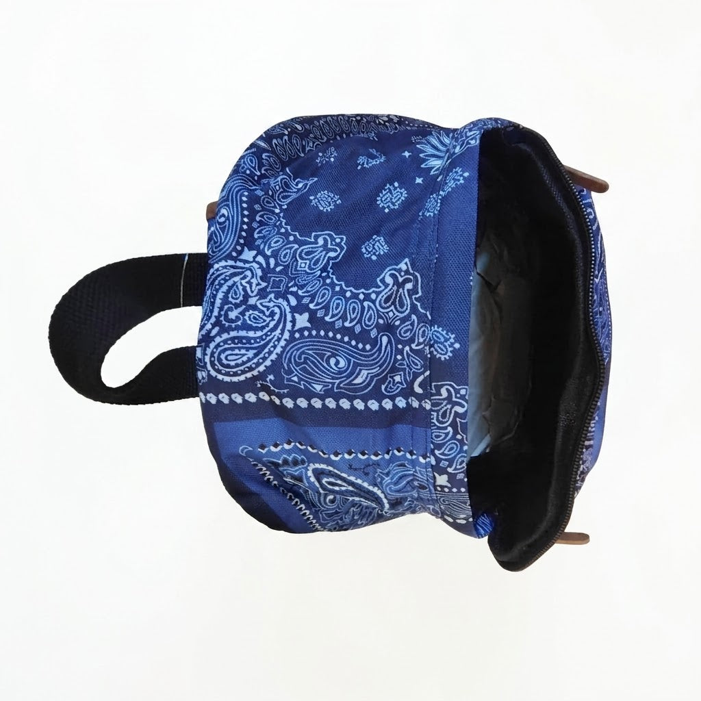 Sun + Stone Blue Bandana Patchwork Backpack