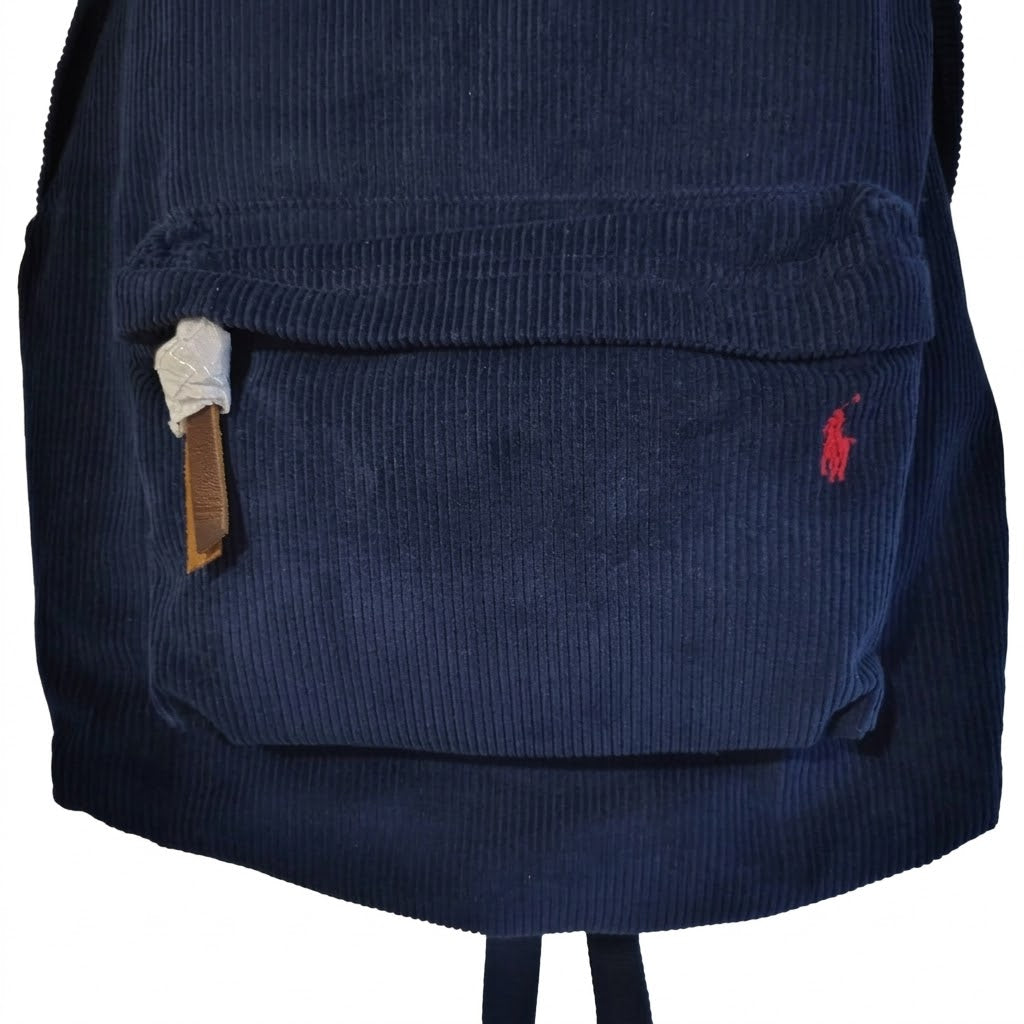 Polo Ralph Lauren Navy Blue Corduroy Classic Backpack (NWT)