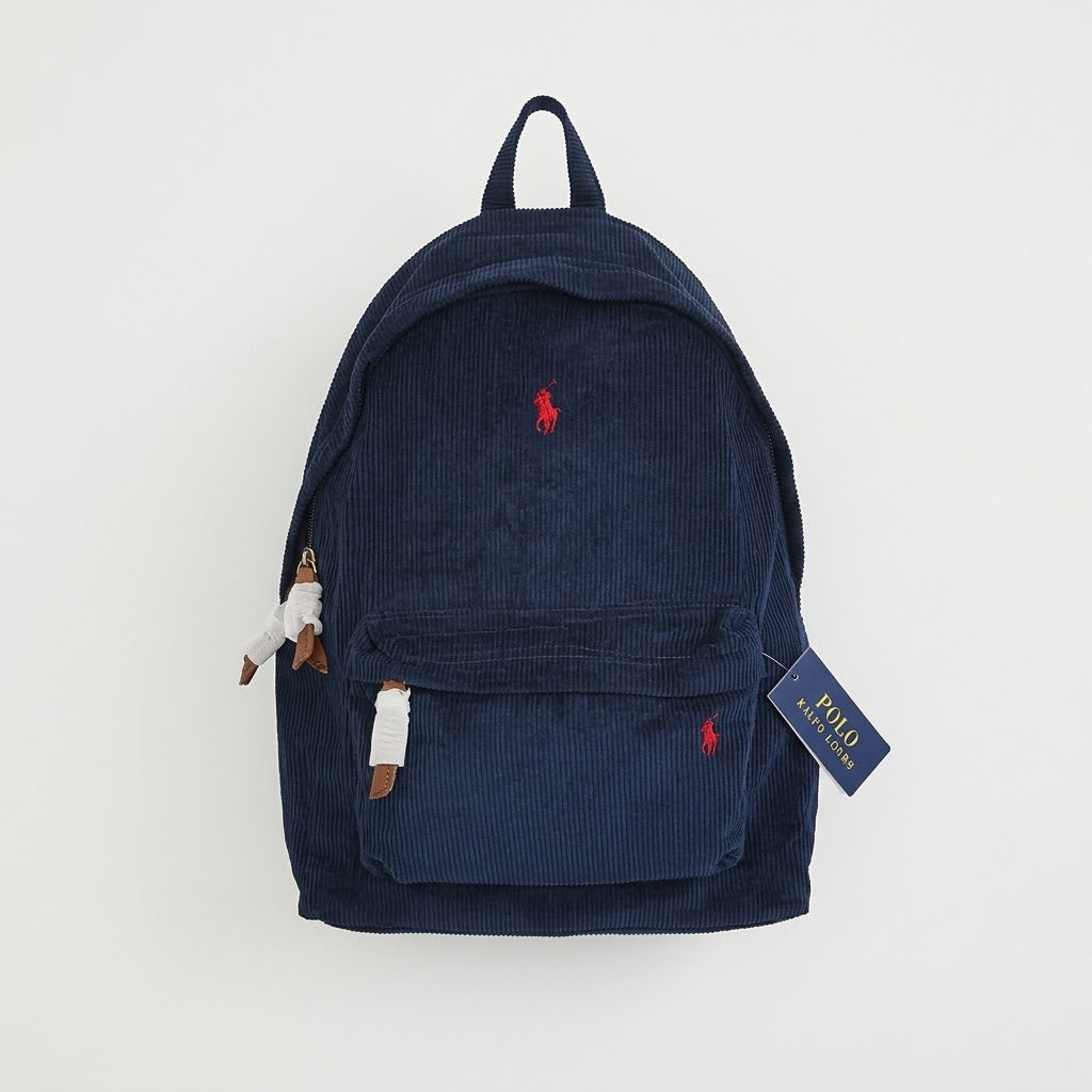 Polo Ralph Lauren Navy Blue Corduroy Classic Backpack (NWT)