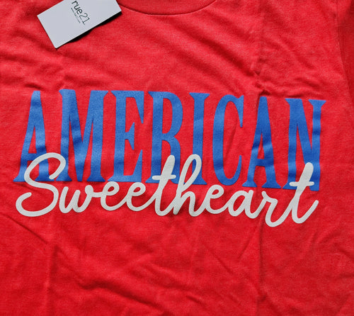 American Sweetheart Graphic Crop Tee