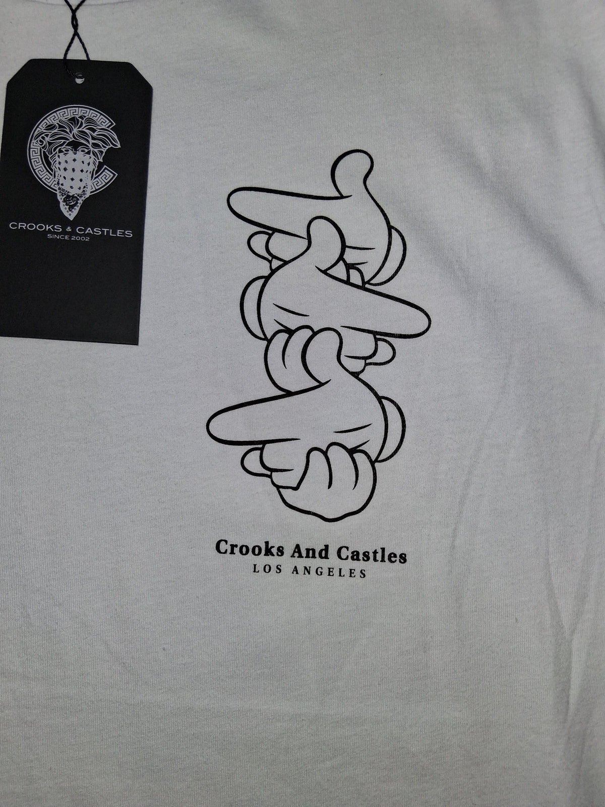 Crooks & Castles Mickey Hands Graphic T-Shirt - White
