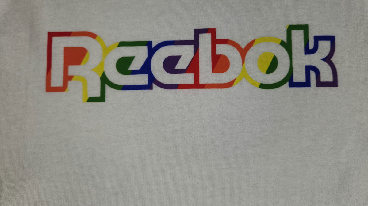 Reebok Men’s Rainbow Logo Tank Top