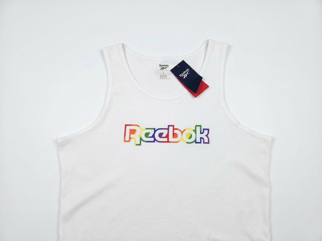 Reebok Men’s Rainbow Logo Tank Top