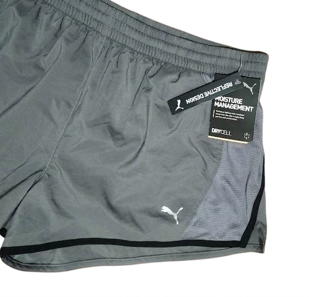 PUMA Women’s dryCELL Moisture-Wicking Running Shorts with Reflective
