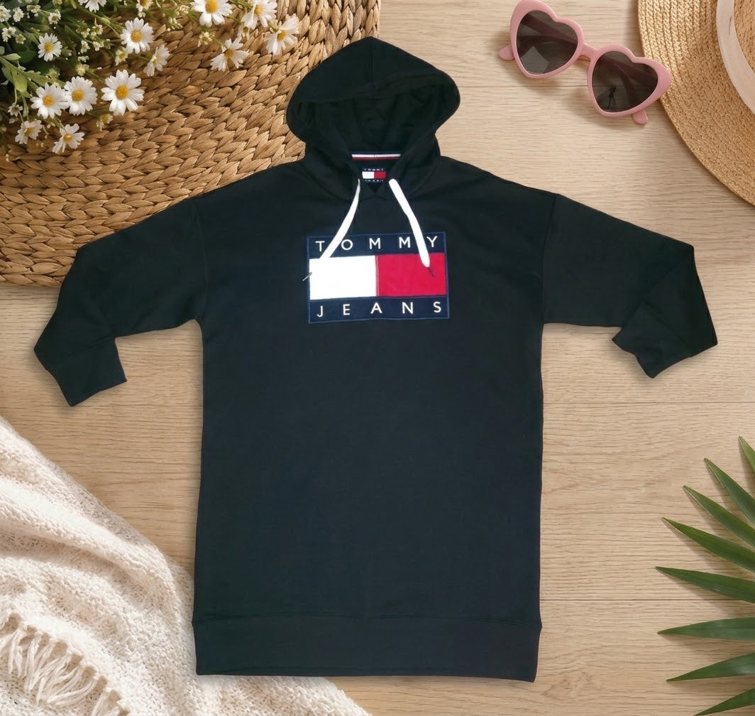 Tommy Hilfiger Flag Logo Hoodie Dress