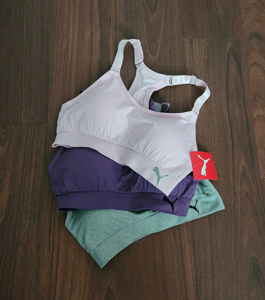 Puma Sports Bras 3 pack M