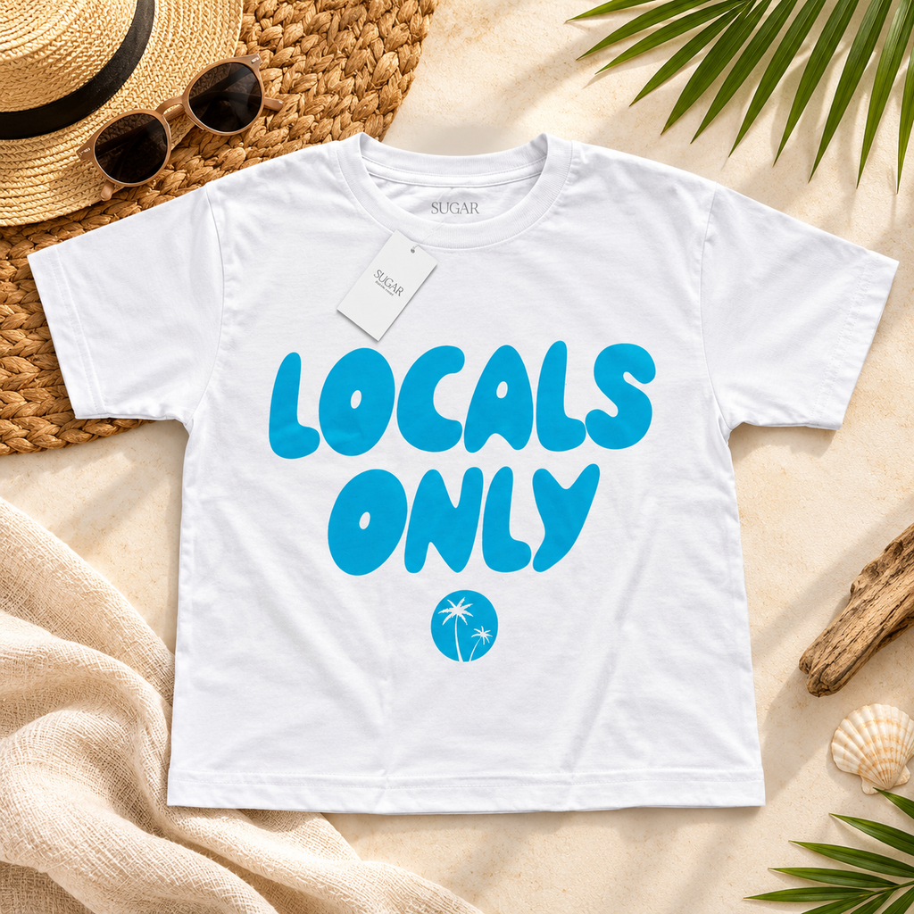 Locals Only Graphic Tee - Light Blue
