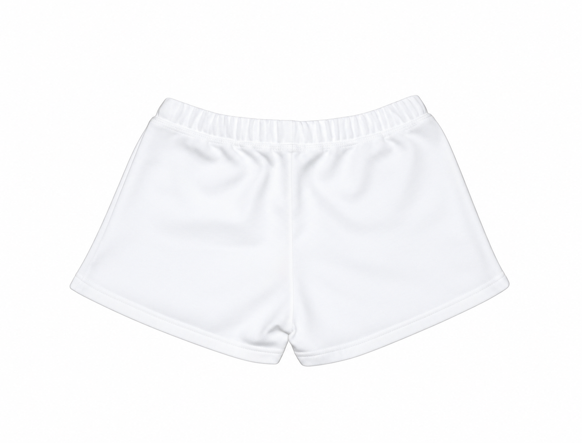Reebok Women’s Side-Logo Athletic Mini Shorts with Drawstring
