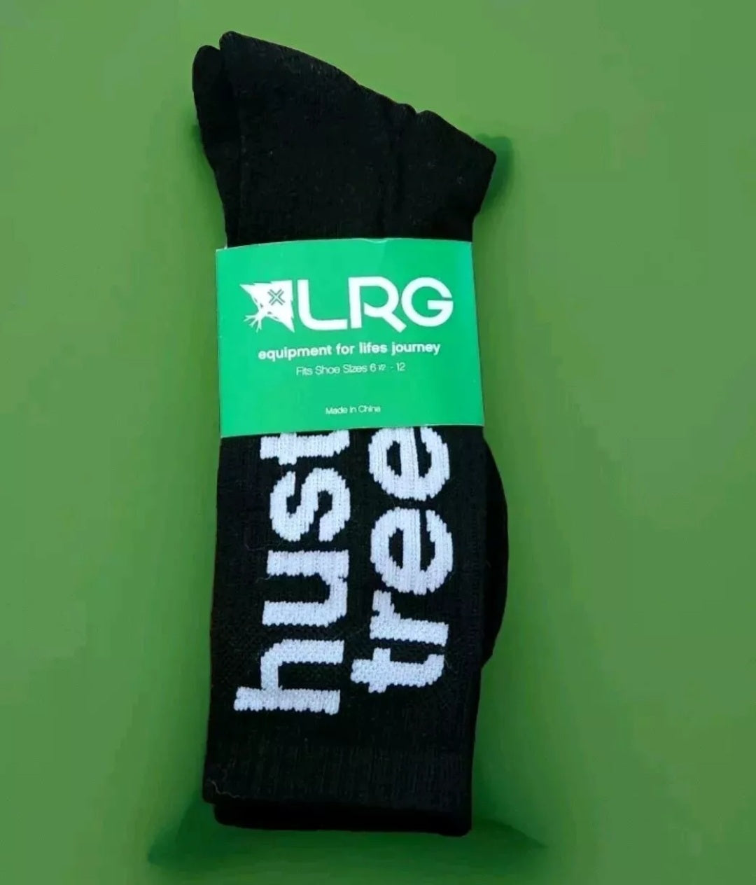 LRG Black Hustle Trees Socks