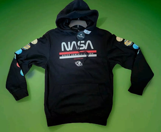 NASA Space Administraton Graphic Print Hoodie L