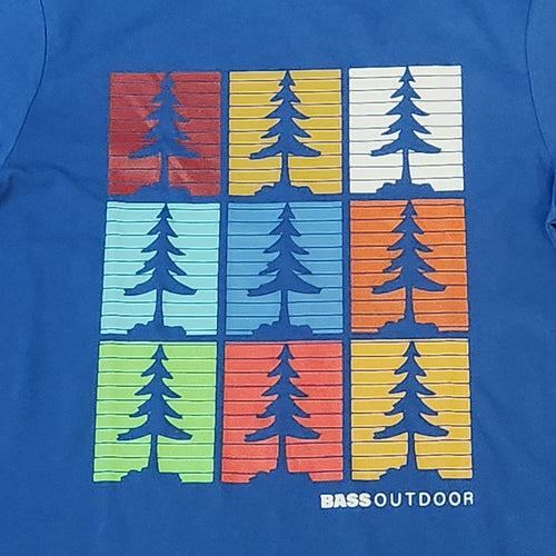 Bass Outdoor Men's Graphic Long-Sleeve Shirt - Royal Blue