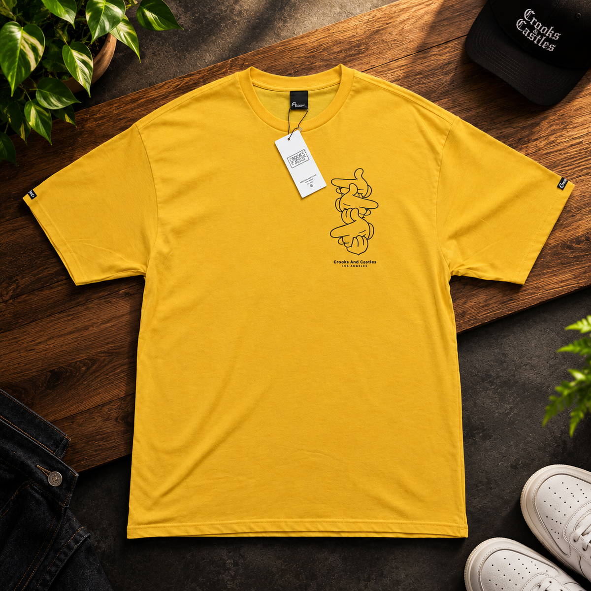 Crooks & Castles Mickey Hands Graphic T-Shirt