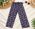 Club Room Men's Festive Red Truck & Christmas Tree Flannel Pajama Pants – Navy Blue